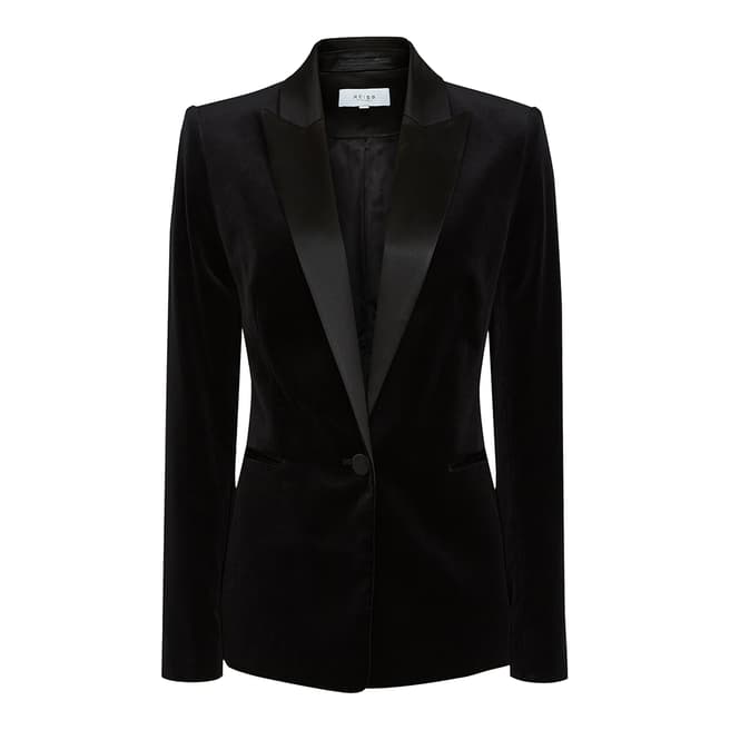 Reiss Black Vixena Suit Jacket
