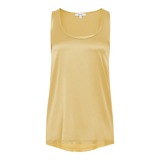 Reiss Yellow Remey Contrast Front Top