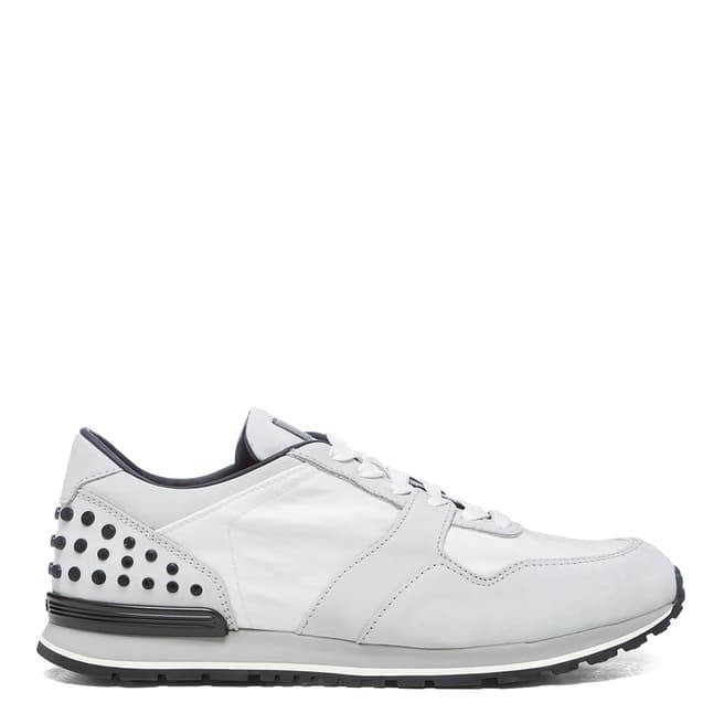 Tod's White Sporty Leather Sneakers