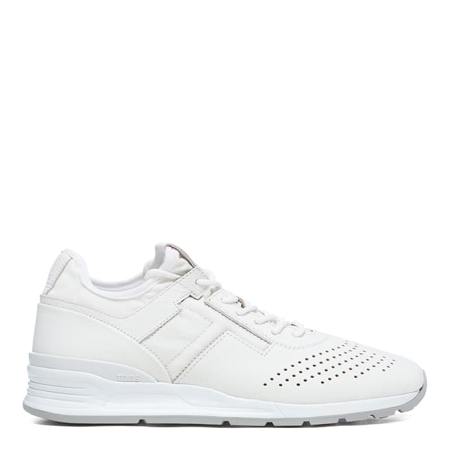 Tod's White Leather Sportivo Sneakers
