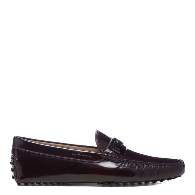 Tod's Black Leather Gommini Driver Loafers
