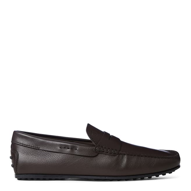 Tod's Black Leather Classic Gommini Loafers