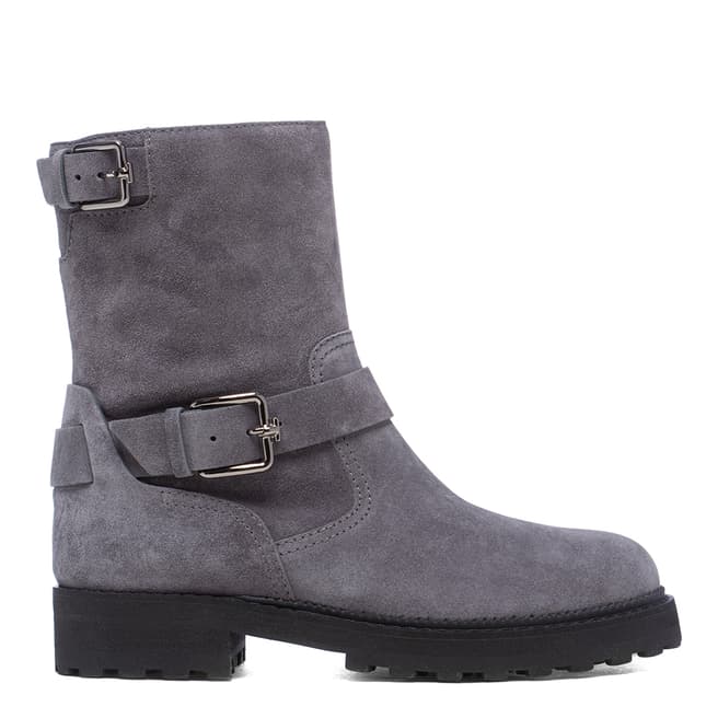 Tod's Grey Basso Biker Ankle Boots