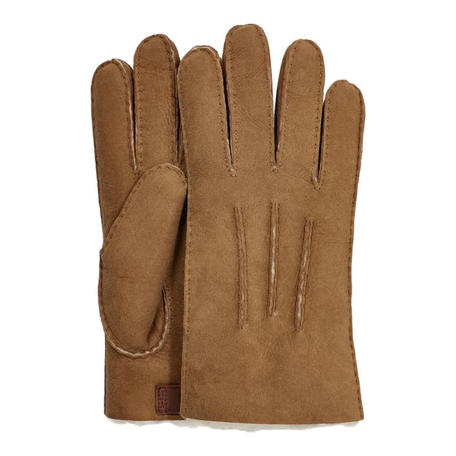 UGG Chestnut Contrast Sheepskin Gloves