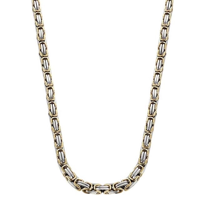Stephen Oliver 18K Gold / Silver Plated Two Tone Necklace