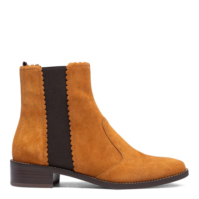 See by Chloe Tan Suede Chelsea Ankle Boot