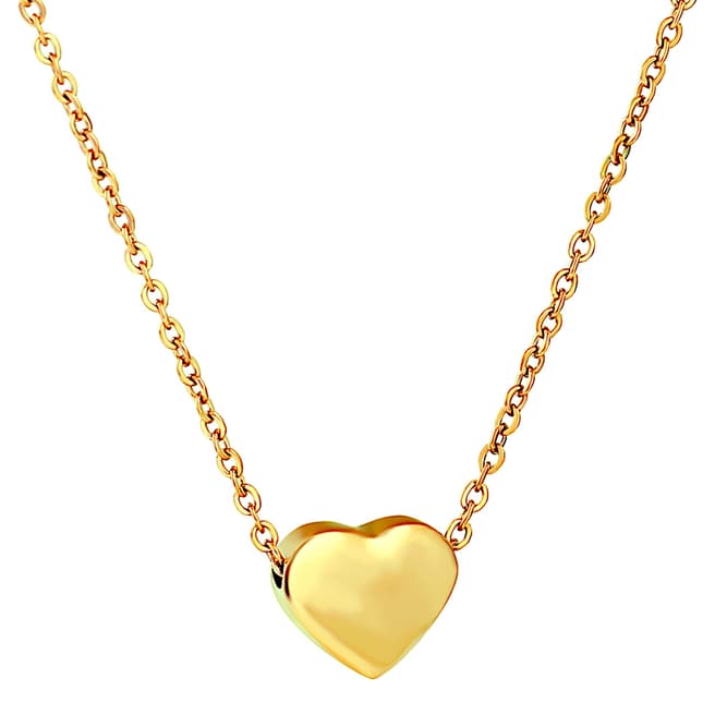 Chloe Collection by Liv Oliver 18K Gold Plated Heart Necklace
