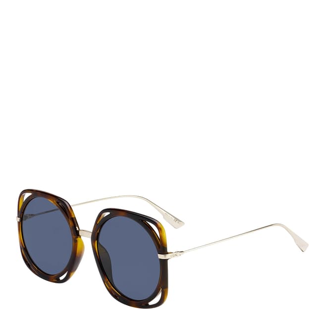 Dior Women's Blue/Gold Dior Sunglasses 56mm