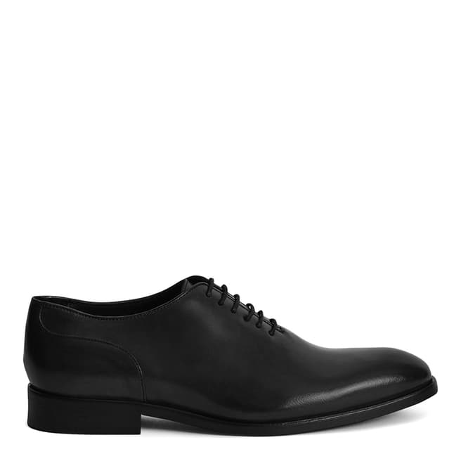 Reiss Black Leather Bay Shoe