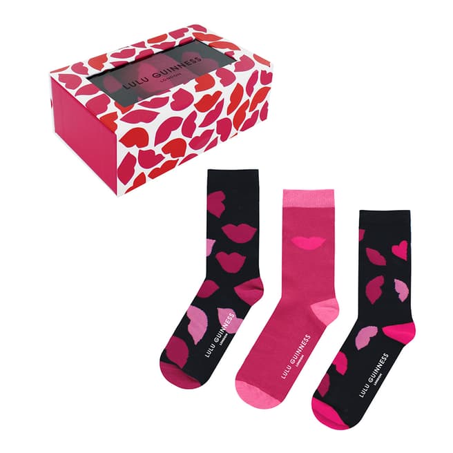 Lulu Guinness Pink Multi 3 Pack Gift Box