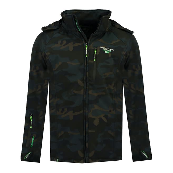 Geographical Norway Black/Green Taboo Camo Jacket