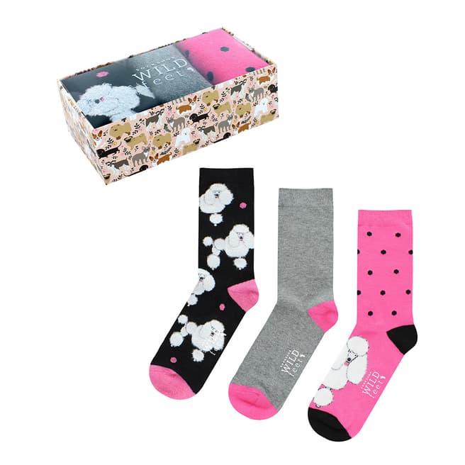 Wild Feet Pink Multi 3 Pack Gift Box