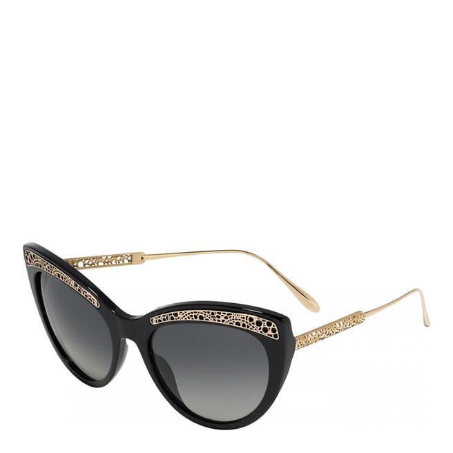 Chopard Women's Black/Gold Chopard Sunglasses 56mm