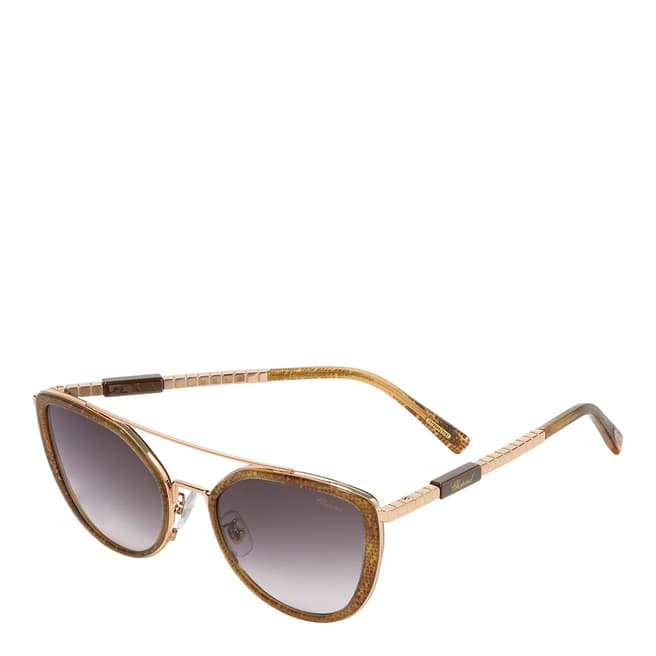 Chopard Women's Gold Glitter Chopard Sunglasses 57mm