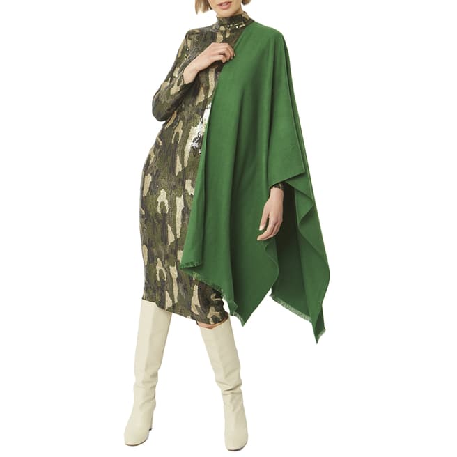 JayLey Collection Green Cashmere Wrap