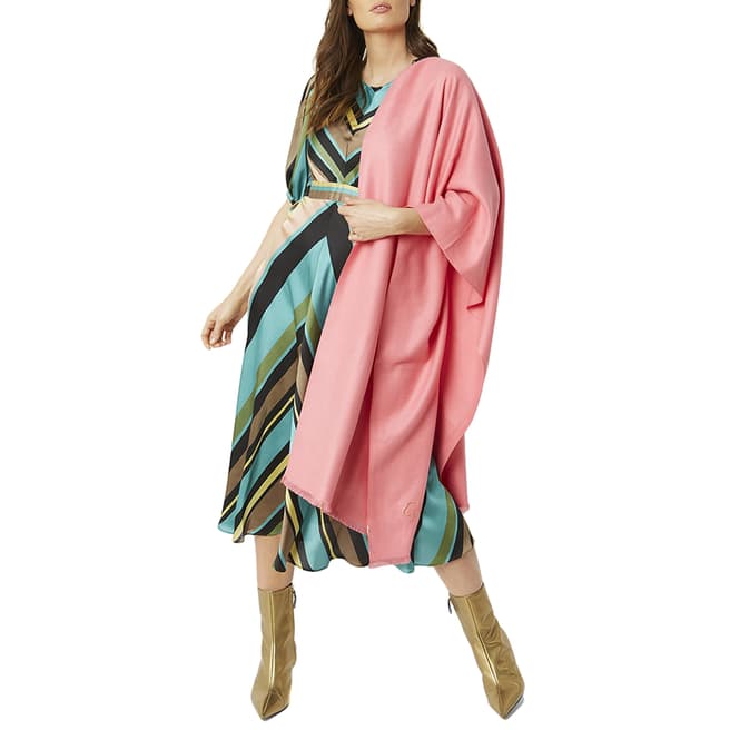 JayLey Collection Pink Cashmere Blend Wrap
