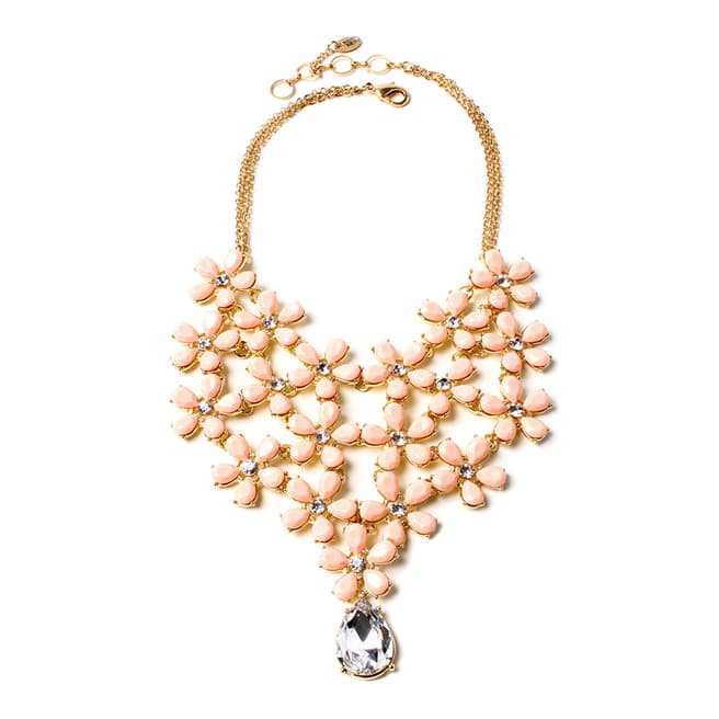 Amrita Singh Peach Embellished Necklace