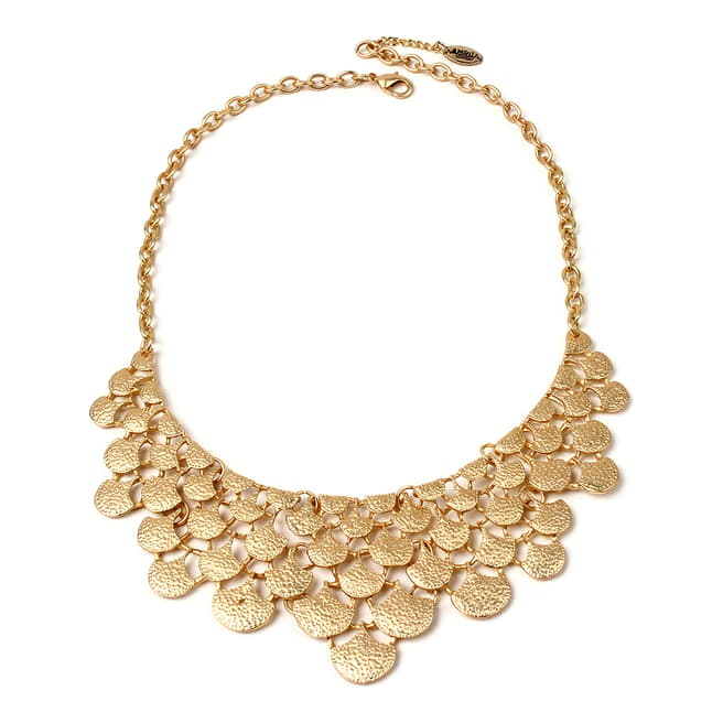Amrita Singh Gold Bib Necklace