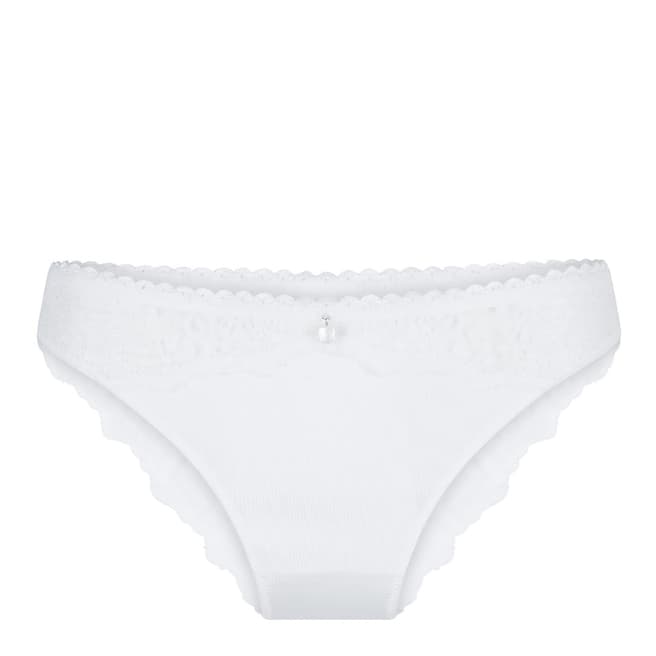 LingaDore Off White Labrya Brief With Lace Back