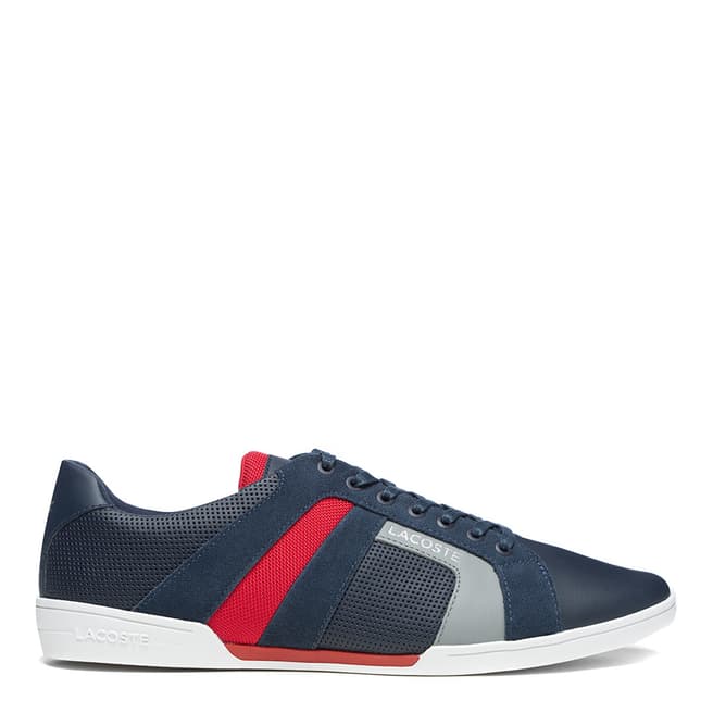 Lacoste Navy & Red Chaymon Club 120 2 Trainers