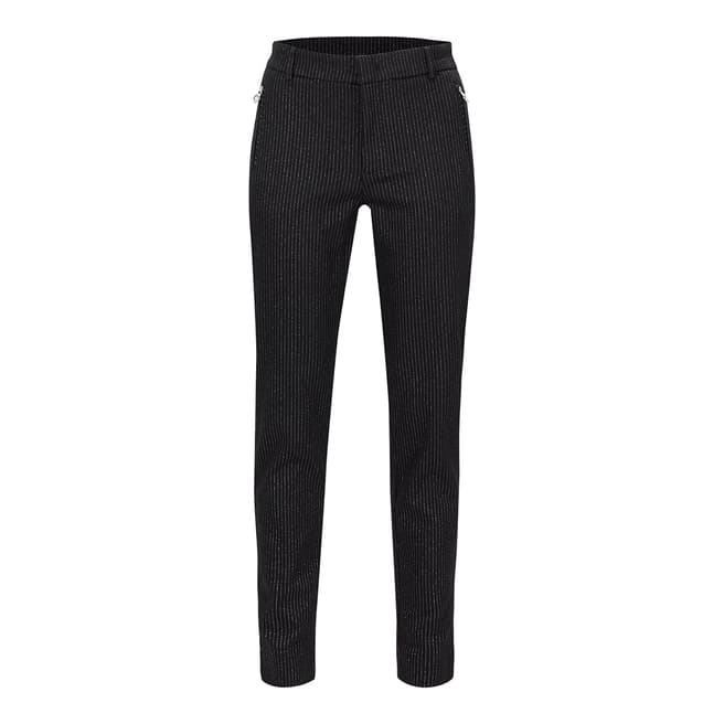 GOLFINO Black Feathers Silver Trousers