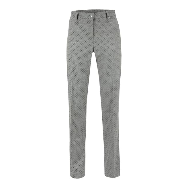 GOLFINO Grey Leopard Dotted Trousers