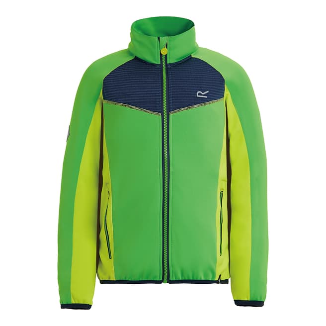 Regatta Green/Navy Oberon Soft shell Jacket