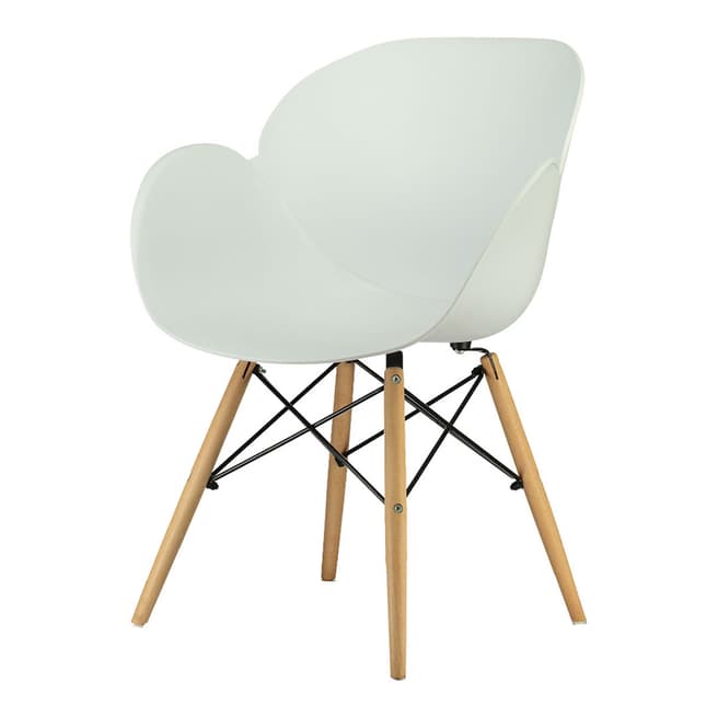 Maison Montaigne Set of 4 Soostik Chairs, White