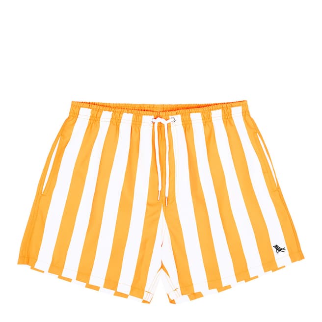 Dock & Bay Stripe Swim Short, Orange