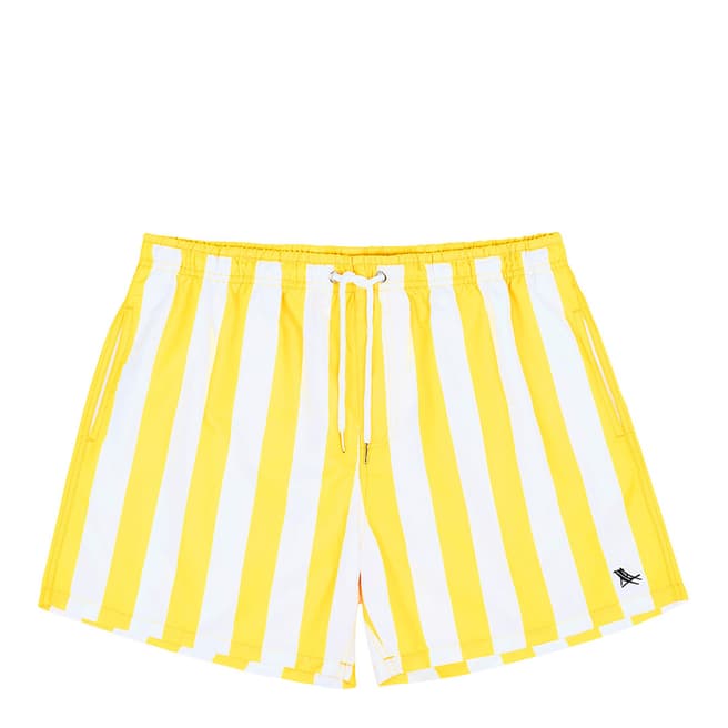 Dock & Bay Stripe Swim Short, Yellow