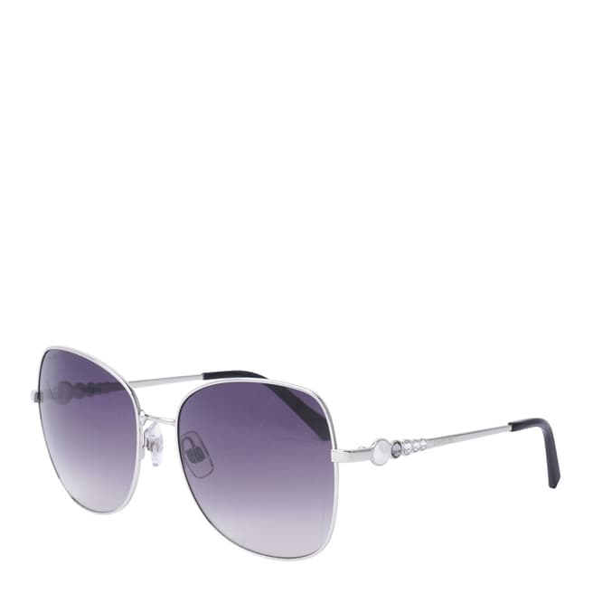 SWAROVSKI Women's Silver/Purple Swarovski Sunglasses 59mm