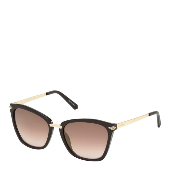 SWAROVSKI Women's Black/Gold Swarovski Sunglasses 54mm