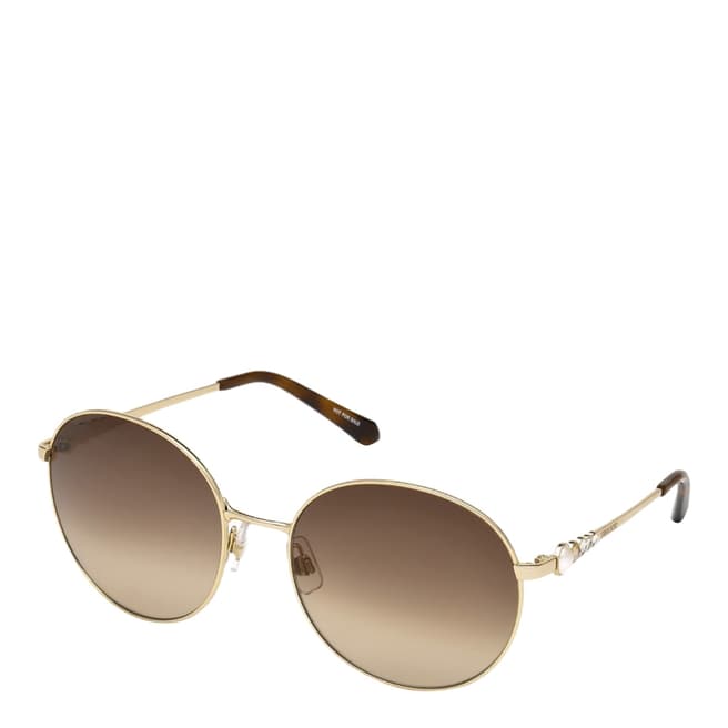 SWAROVSKI Women's Brown/Gold Swarovski Sunglasses 61mm