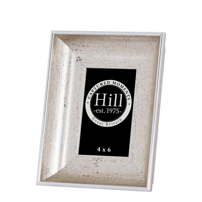 Hill Interiors Antique Silver Crackled Effect Photo Frame 4x6