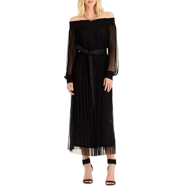 Amanda Wakeley Black Silk Tulle Dress