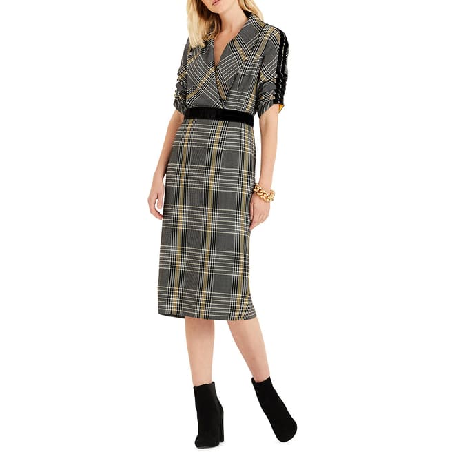 Amanda Wakeley Ecru Novelty Tailored Wool Dress
