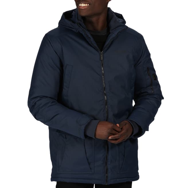 Regatta Nightfall Navy Stypher Waterproof Insulated Hooded Walking Jacket