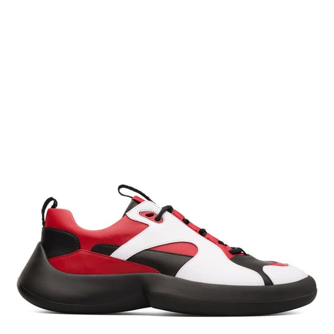 Camper White/Red/Black ABS Sneaker Bootie