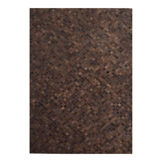 Rug Republic Brown Light Brown Leather Rug, 242x152cm