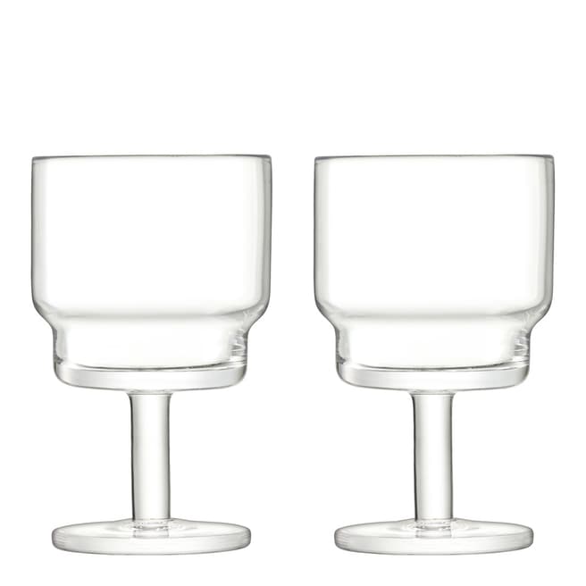 LSA Set of 2 Utility Wine Glasses, 220ml