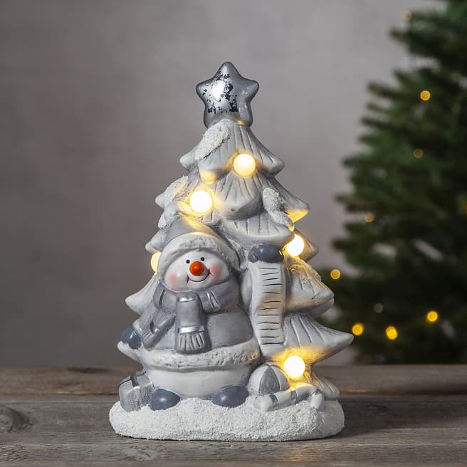 Christmas Magic Snowman with Tree Figurine Friends 23cm