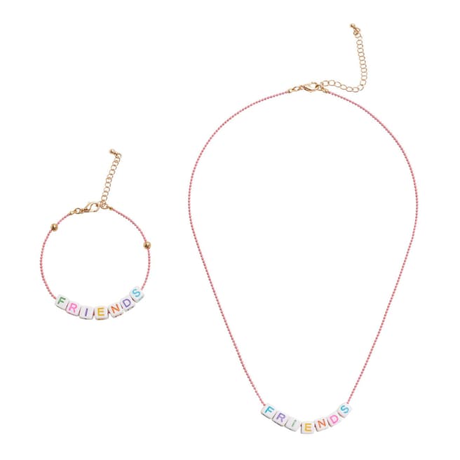 Mango Girl's Fuchsia Bracelet Necklace Pack