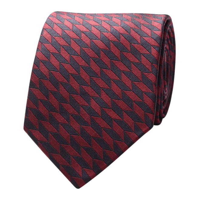Thomas Pink Navy Red Arrow Geometric Tie