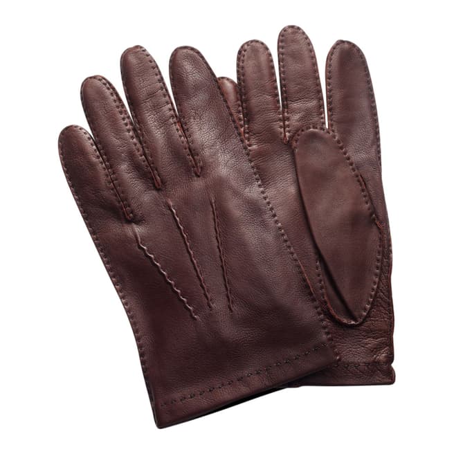 Thomas Pink Brown Hairsheep Gloves