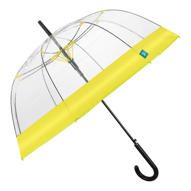 Perletti Transparent / Yellow Border Birdcage Umbrella