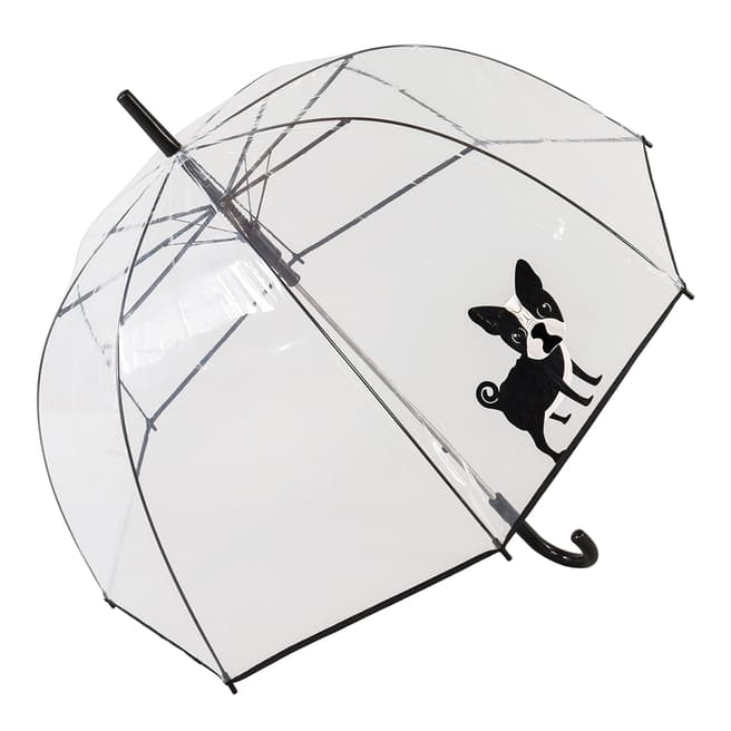 Susino Transparent / Black Dog Birdcage Umbrella