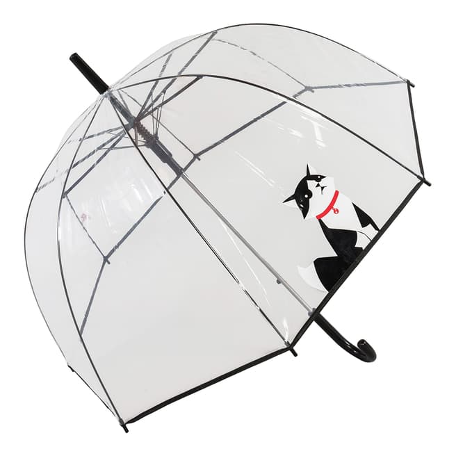 Susino Transparent / Black Cat Birdcage Umbrella