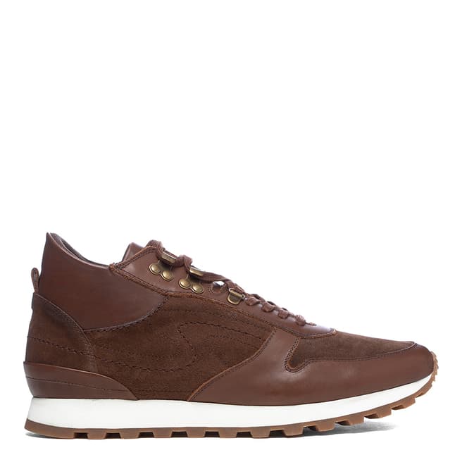 Oliver Sweeney Brown Coimbra Leather Runner Sneakers