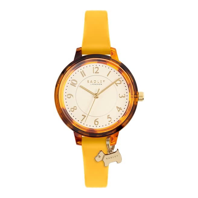 Radley Yellow Tortoiseshell Leather Watch