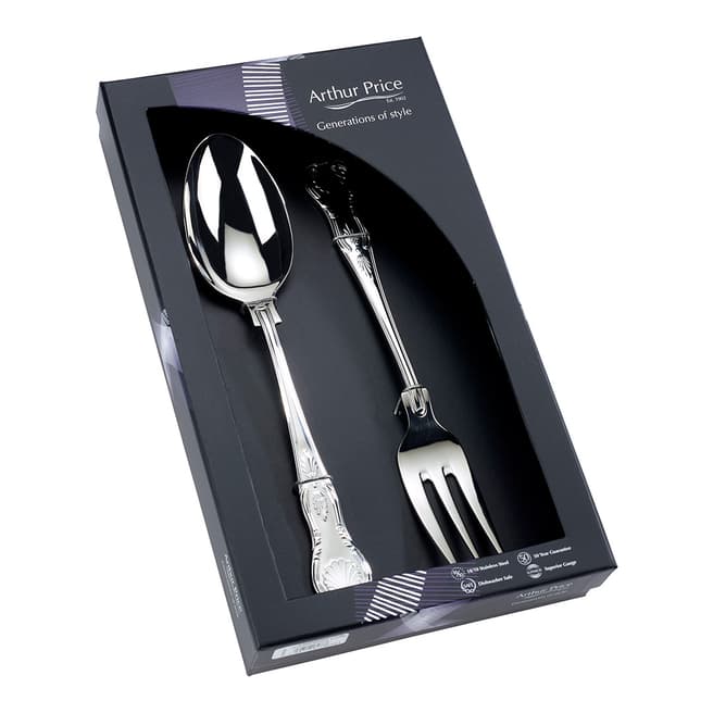 Arthur Price Set of 2 Kings Large Serve Spoon and Fork